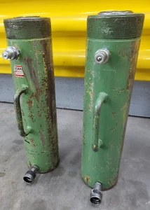 Lot of 2 - Enerpac Hydraulic Cylinder 50 Ton, RR 5013, 13" Stroke, AS-IS - Picture 1 of 24
