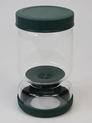 Pickle and Olive Hourglass Jar with Strainer, Gray, NWOT - Image 1 of 3