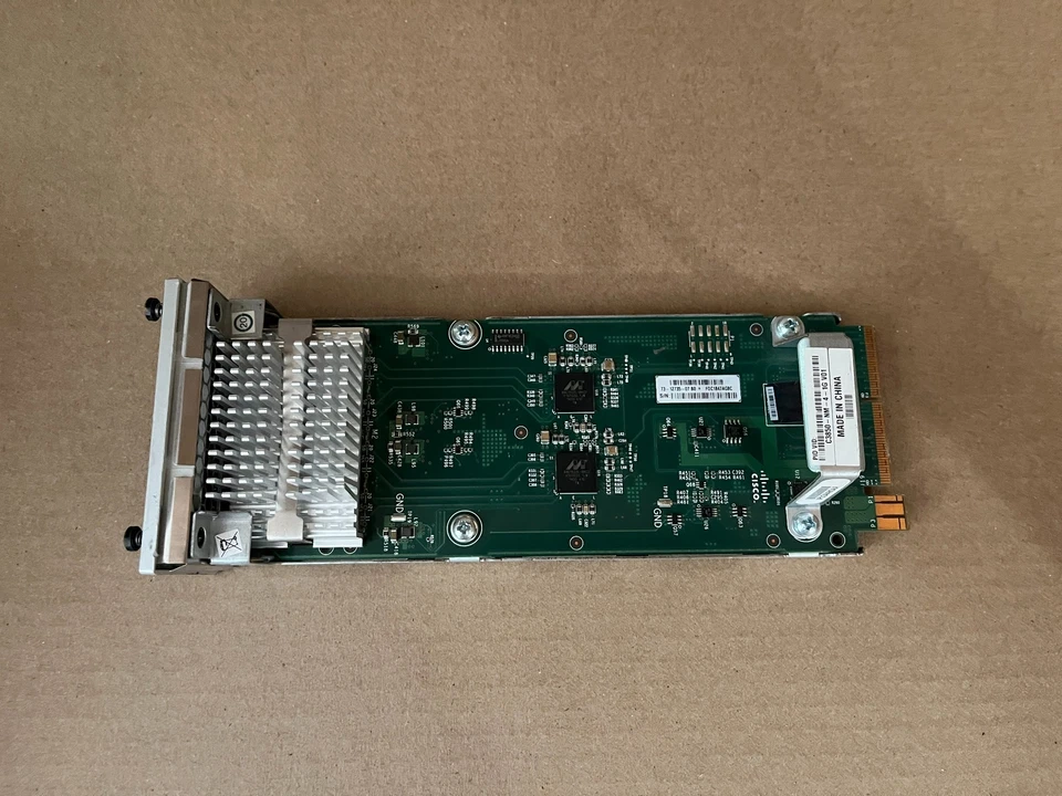 CISCO QUAD PORT 1 GE NETWORK MODULE C3850-NM-4-1G 73-12735-07 B3-4(6) - Image 1 of 4