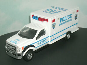 1/48 Scale 2011 Ford F350 NYPD Police ESU Truck Model (6.75") Daron NY71599