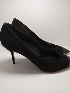 YSL Yves Saint Laurent Black Heels Opyum Pumps Pointy Toe Shoes US Sz 8 - Picture 1 of 13