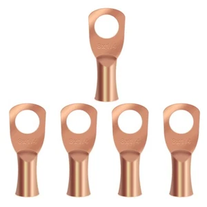 5 PIEZAS 8AWG 1/4" Terminales de anillo de orificio de perno prisionero Conector de cable de alta resistencia EE. UU. - Imagen 1 de 1