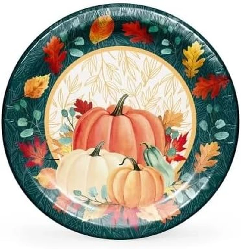 Platos de papel para cena Fall Is in the Air, 10" (85 unidades) Foto 1 de 4