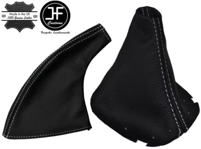 WHITE STITCH FITS NISSAN 200SX SILVIA S14 LEATHER SHIFT BOOT+ E BRAKE BOOT SET — 第 1/3 张图片