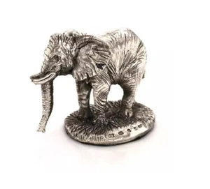 Silver ELEPHANT Fully Hallmarked Sterling Silver - Picture 1 of 3