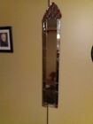 vintage Carver Guild 1973 Stained Leaded Glass Wall Mirror