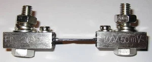 100 AMP Shunt - 50 mV Ausgang - DC Strom Shunt - Schraub- und Bolzenanschluss - Bild 1 von 4
