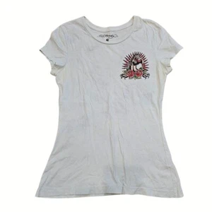 Rare Y2K Vintage Ed Hardy Short Sleeve Ladies T-shirt size Small - Picture 1 of 3