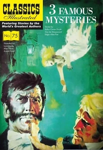 Classics Illustrated 3 Famous Mysteries- Modern #75 (Conan Doyle,Maupassant,Poe) - Picture 1 of 4