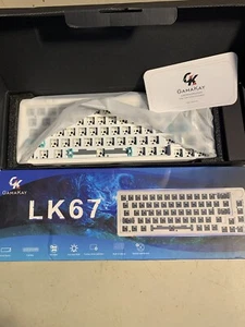 2025 GK GAMAKAY LK67 65% RGB White Bluetooth Mechanical Keyboard Pro Switch USA - Picture 1 of 2