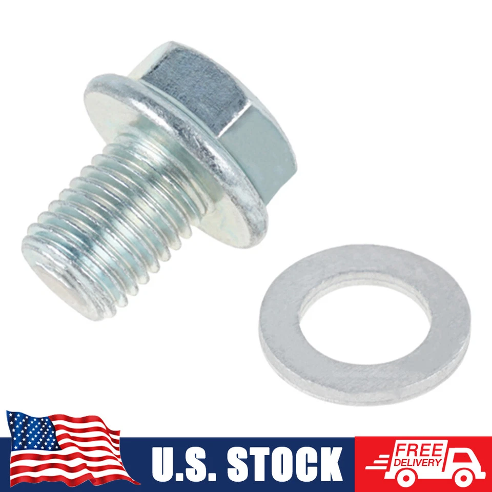 Magnetic Oil Pan Drain Plug Bolt M12 For Honda CB100 CB125S C70 CT70 CT90 CT200 Foto 1 de 4