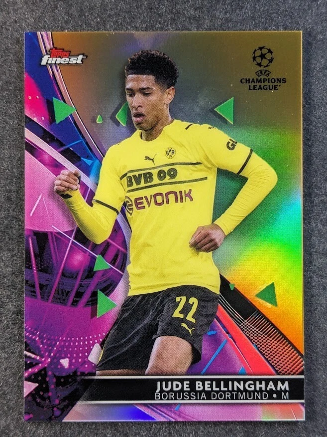 2021-22 Topps Chrome UEFA JUDE BELLINGHAM /50 Gold Refractor Borussia Dortmund