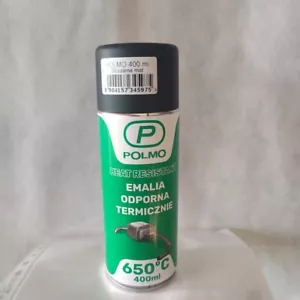 Polmo Auspufflack Spray Schwarz bis 650°C 400ml Thermolackspray Abriebfest - Bild 1 von 3