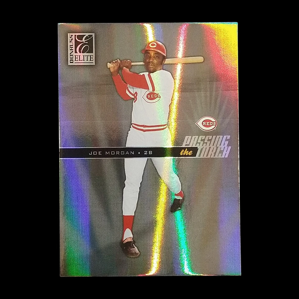 2004 Donruss Elite Joe Morgan & Barry Larkin /50 Passing The Torch Reds - Image 1 of 2