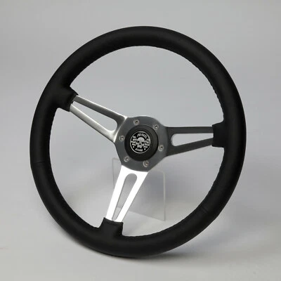 Sport steering wheel leather steering wheel steering wheel leather 380 mm Alfa Romeo 33 75 90 164 NEW - Image 1 of 3