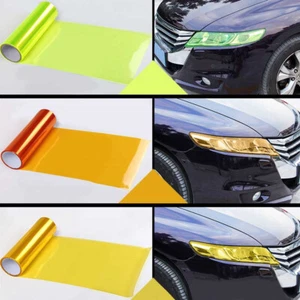 Car Light film Sticker Vinyl Headlight Taillight Transparent Different Colours - Picture 1 of 38