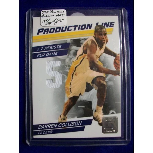 Línea de producción Donruss 2010-11 materiales #58 Darren Collison 185/199 PACERS NBA Foto 1 de 1