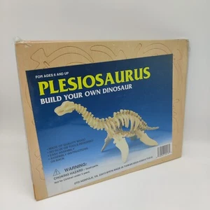 Build Your Own Plesiosaurus Dinosaur Wood Wooden Model Building Kit - Picture 1 of 2