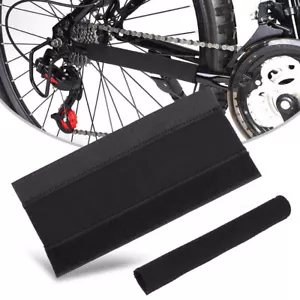 2pcs Bike Bicycle Chainstay Frame Protector Cover Chain Stay Guard Black OZ - Picture 1 of 12