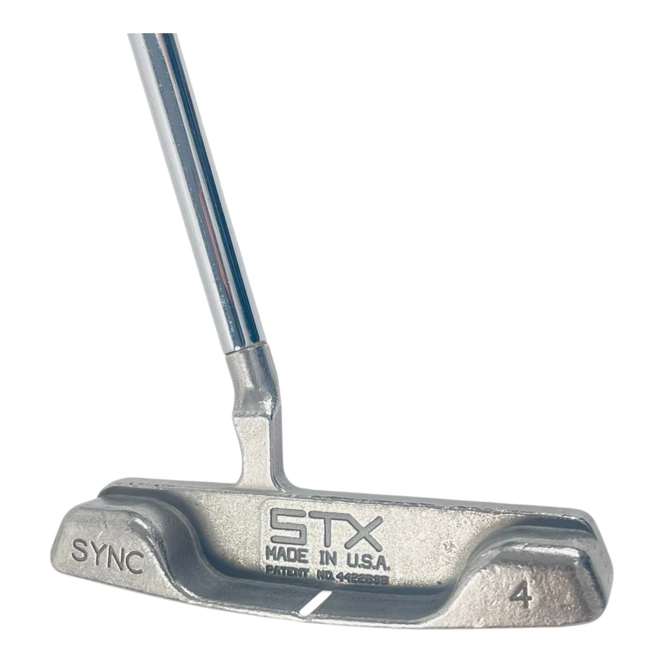 STX SYNC 4 Putter Red Insert Flanged Blade USA Steel Shaft 35" RH Lamkin Grip - Image 1 of 4