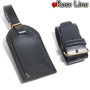 Louis Vuitton Etiqueta con Nombre Poignet Noir Ardoise Negro Dije Plateado Hardware - Imagen 1 de 6