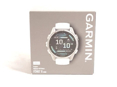 Reloj inteligente Garmin Fenix 8 AMOLED GPS 43mm (plateado/piedra blanca) Foto 1 de 4