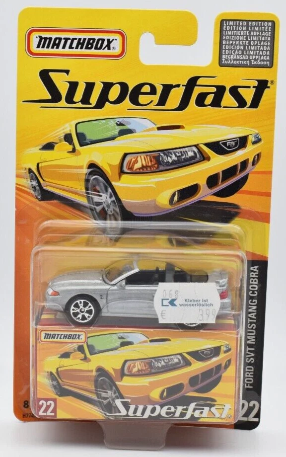 Matchbox New Superfast #22 Ford SVT Mustang Cobra. blister. Limited 8000 - Immagine 1 di 1