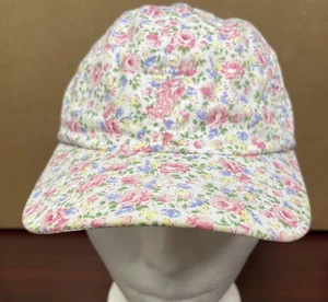 Polo Ralph Lauren Mädchen Kappe Mütze Blumen rosa Pony Größe 4-6 verstellbar Kind Jugend - Bild 1 von 8