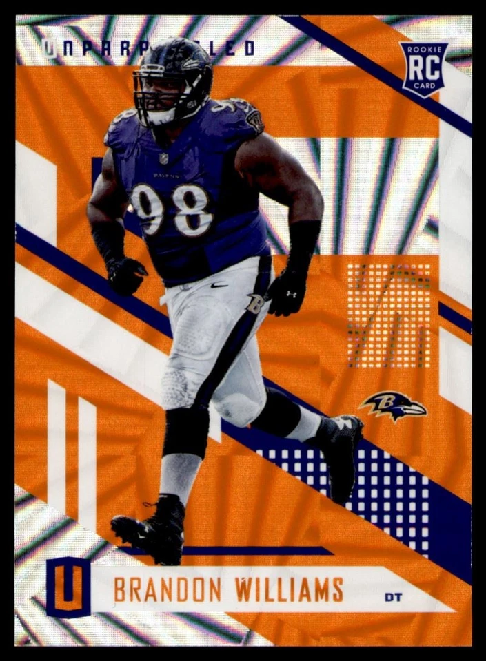 Brandon Williams Rookie /49 #36 2017 Panini Unparalleled Wedges Baltimore Ravens - Image 1 of 3