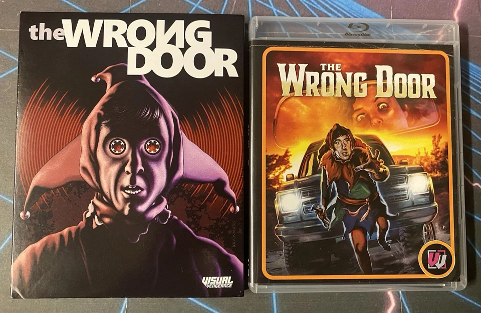 The Wrong Door Blu-ray w/slipcase and extras Visual Vengeance Complete Foto 1 de 3