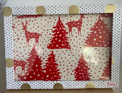 Vintage Boden Set of 5 Placemats Christmas Cork Backed Placements Box 11" x 8" - Image 1 of 4