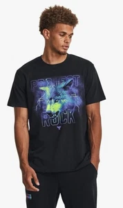 Camiseta Under Armour Project Rock Para Hombre Lobo Manga Corta Peso Pesado Talla L - Imagen 1 de 6