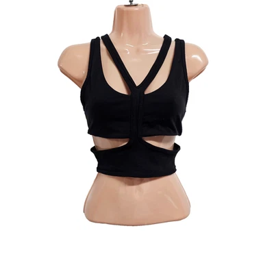 ALO Yoga Trackie  Sport Bra Women Size XS Black - Image 1 of 4