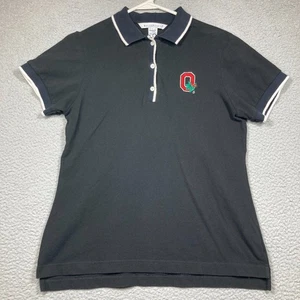 Ohio State University Buckeyes Polo Shirt Womens Small Black Short Sleeve - Picture 1 of 9