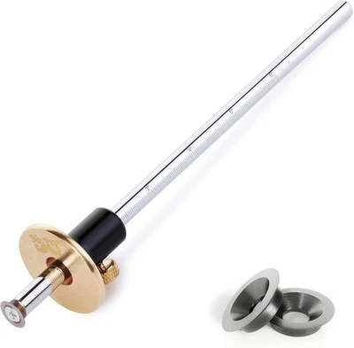 Mr. Medidor de marcação de roda de caneta, 2 lâminas extras, conjunto de 3 peças, cinza ou prata  - Imagem 1 de 4