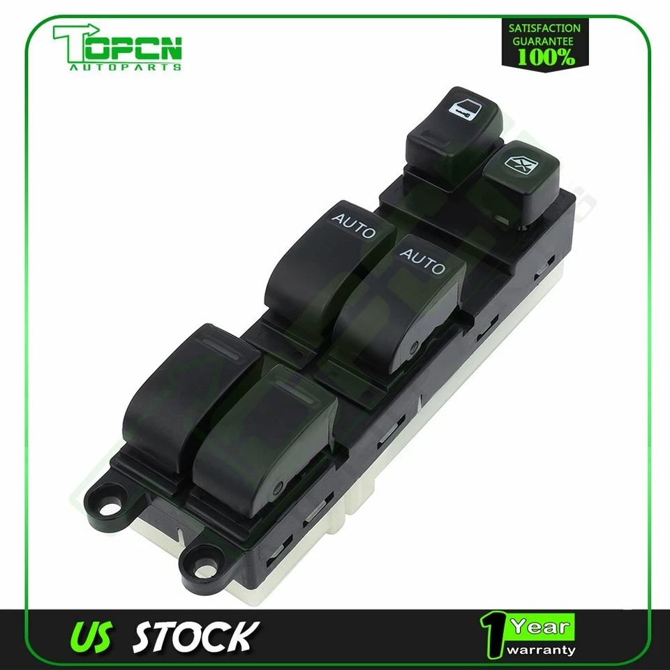 Interruptor de ventana eléctrica con dos botones AUTO para Nissan Altima 2002-04 2,5 L 3,5 L Foto 1 de 4