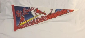 MLB St.Louis Cardinals Vintage Circa 2002 Team Logo Baseball Pennant - 29" L - Picture 1 of 17