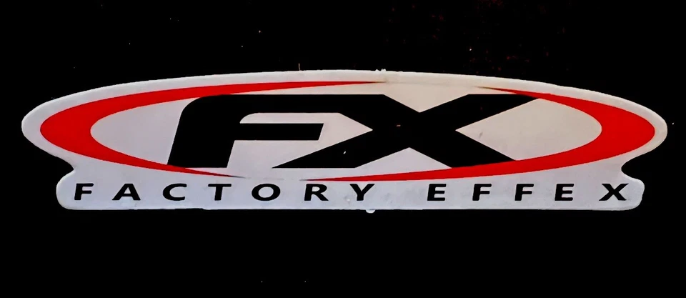 FX Factory Effex Racing sticker.  *Matte*Finish Size:  3.5”X 0.5” Self Adhesive - Image 1 of 1