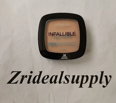 L'OREAL INFALLIBLE PRO GLOW LONGWEAR POWDER 26 SUN BEIGE - Image 1 of 2