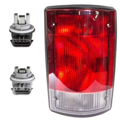 Lanterna traseira esquerda Ford Econoline Van 1995-2003 nova do fabricante de equipamento original com soquetes - driver LH - Imagem 1 de 4