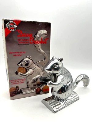 Vintage Davy Crack-It Squirrel Nutcracker Aluminum - Image 1 of 4