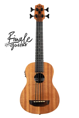 Kala Nomad FS electro-acoustic U-Bass (bass ukulele) with padded gig bag - Image 1 of 4