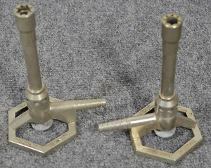 Two Vintage Fisher Scientific Lab Gas Bunsen Burners Made in USA - Picture 1 of 4