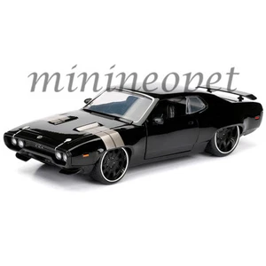 JADA 98292 FAST AND FURIOUS 8 DOM'S PLYMOUTH GTX 1/24 DIECAST MODEL CAR BLACK - Picture 1 of 2