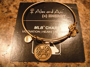 Alex and Ani Gold  NY YANKEES  Charm Bracelet 2012