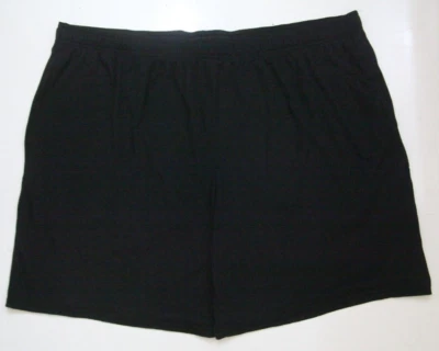 3XL Athletic Works черный поликоттон вискоза тренажерный зал шорты 46» талии 9» внутренний шов PP34 - Изображение 1 из 4