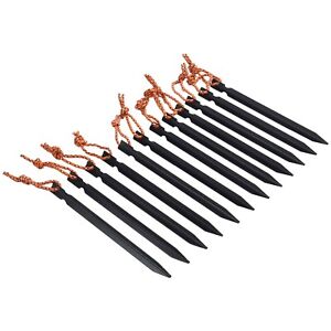 Nails Set Tent Stakes Pegs Universal 12 Pcs Aluminum Alloy Backpacking