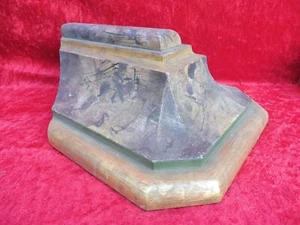 Schöner Holzsockel , Wand-Konsole, 33cm x 27cm x 13cm ,Holz gefasst , Eckkonsole - Bild 1 von 6