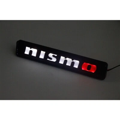 NISMO Glowing LED Grill Emblem 165 × 30mm (6.50 x 1.18 inch) Illumination Japan! Foto 1 de 4