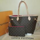 NEW 2023 Louis Vuitton SPAIN Monogram Peony Pink Neverfull MM Shoulder Bag POUCH